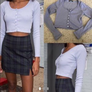 purple brandy melville zelly top